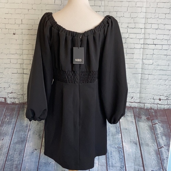 NBD Revolve NWT Levent Off The Shoulder Ruched Mini Dress XL Sexy Party Feminine - Picture 10 of 16